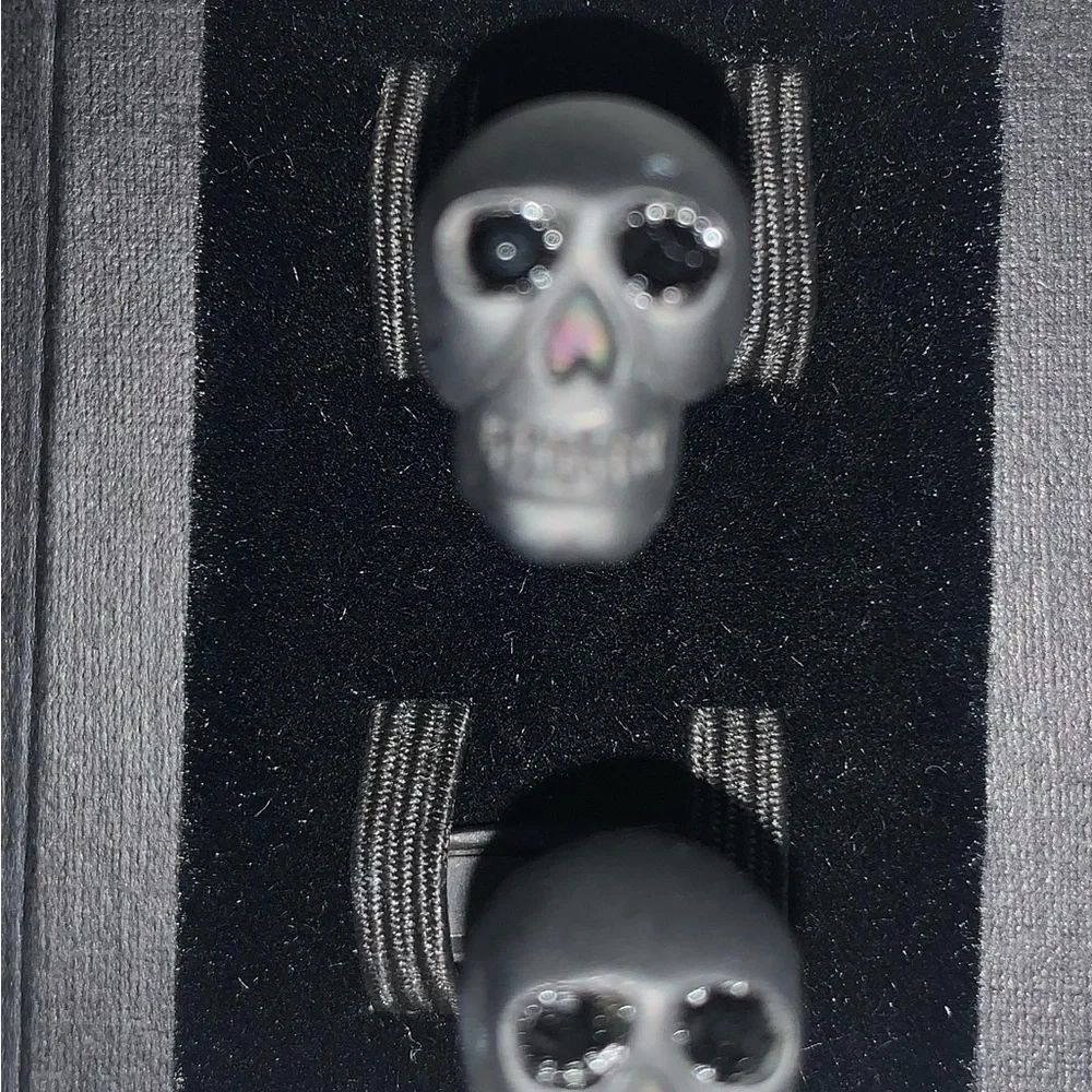 Ravi Ratan Crystal Skull Cufflinks